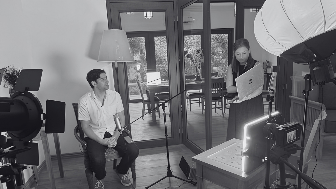 Foundry for Good team producing interview content
