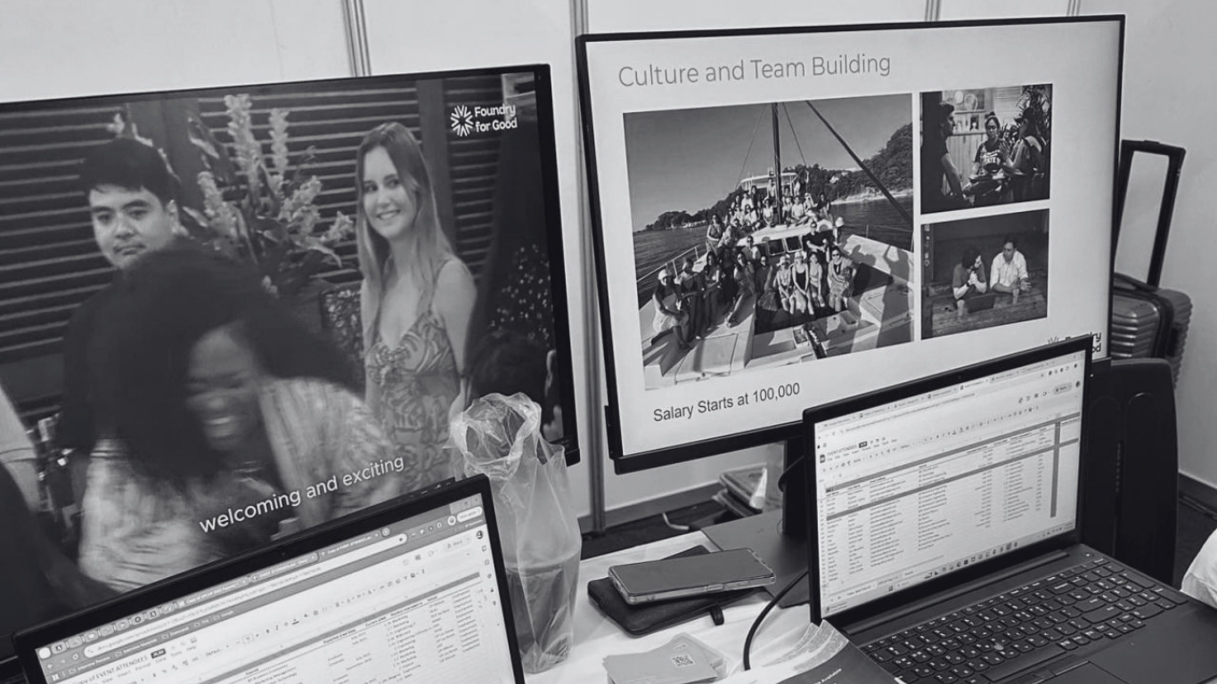 Foundry for Good presenting its culture and team-building program